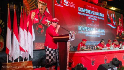 Dr. I Komang Gede Sanjaya, S.E., M.M. kembali terpilih sebagai Ketua DPC PDI Perjuangan Kabupaten Tabanan untuk ketiga kalinya berturut-turut. (Foto: Istimewa)