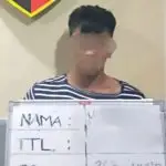 Terduga pelaku pencurian sepeda motor Yamaha Nmax saat diamankan petugas Polsek Denpasar Timur usai ditangkap di kawasan Gilimanuk, Jembrana. (Foto: Istimewa)